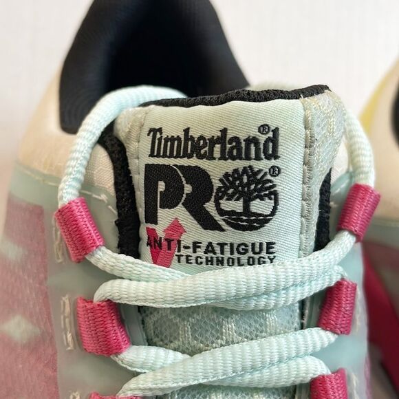 Timberland Women’s PRO Radius Composite A41GY‎ Safety Toe Sea/Pink/Yellow 8.5 M - Picture 9 of 10